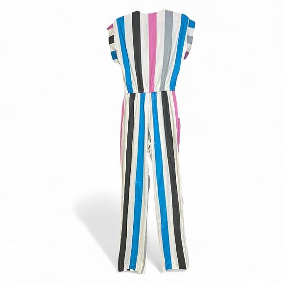 Vintage Pea Patch 80s striped jumpsuit size 13 fits S/M - Picture 3 of 8